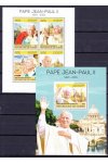 Guinea známky Mi 10222-5+Bl.2438 Papež Jan Pavel II