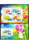 Guinea známky Mi 11158-61+Bl.2528 Orchideje