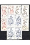 ČSSR známky 1179-81 Čtyřbloky