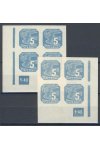 Protektorát známky NV 10 4 Blok Dz 1-43 1x Přerušený rám