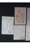 Polní pošta partie celistvostí - Skládané dopisy