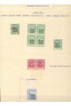 Oranje Staat známky - Sestava deskových vad