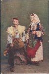 Bosna Pohlednice - Muž a žena v kroji
