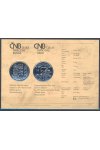 Certifikát k pamětní stříbrné minci - 250 výročí Kiliána Ihnáce