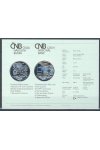 Certifikát k pamětní stříbrné minci - 150 výročí uměleckoprůmyslové školy v Kamenickém Šenově