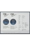 Certifikát k pamětní stříbrné minci - 650 výročí Karlova mostu