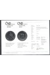 Certifikát k pamětní stříbrné minci - 400 výročí Petra Voka z Rožmberka