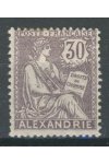 Alexandrie známky Yv 28 ztenčený papír