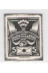 ČSR I známky 143 Zt - Černotisk - Křídový papír - Neopracované okraje