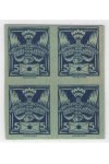 ČSR I známky 143 Zt - 4 Blok - Zelenomodrý papír