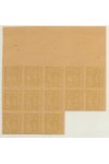 ČSR I známky DL5 Zt +12 12 Blok - Nahnědlý papír - Násobný tisk