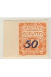 ČSR I známky DL35 Obtisk - Zvrásněný papír