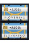 Slovensko známky AT I hodnota 5,50 Sk světlý a tmavý tisk