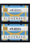 Slovensko známky AT I hodnota 9 Sk světlý a tmavý tisk