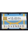 Slovensko známky AT I hodnota 12 Sk DV svislá čárka vpravo nahoře
