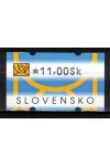 Slovensko známky AT II hodnota 11 Sk tmavý tisk