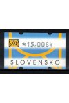 Slovensko známky AT II hodnota 15 Sk světlý tisk