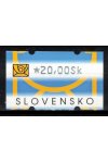 Slovensko známky AT II hodnota 20 Sk světlý tisk