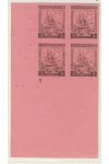 ČSR I známky 254 Zt 4 Blok - Růžový papír - Dz 2