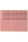 ČSR I známky 254 Zt 12 Blok - Růžový papír - Dz 1