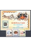 Gibraltar známky Mi 598-600 + Bl 15