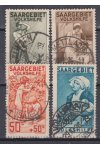 Německo známky - Sársko známky Mi 104-107