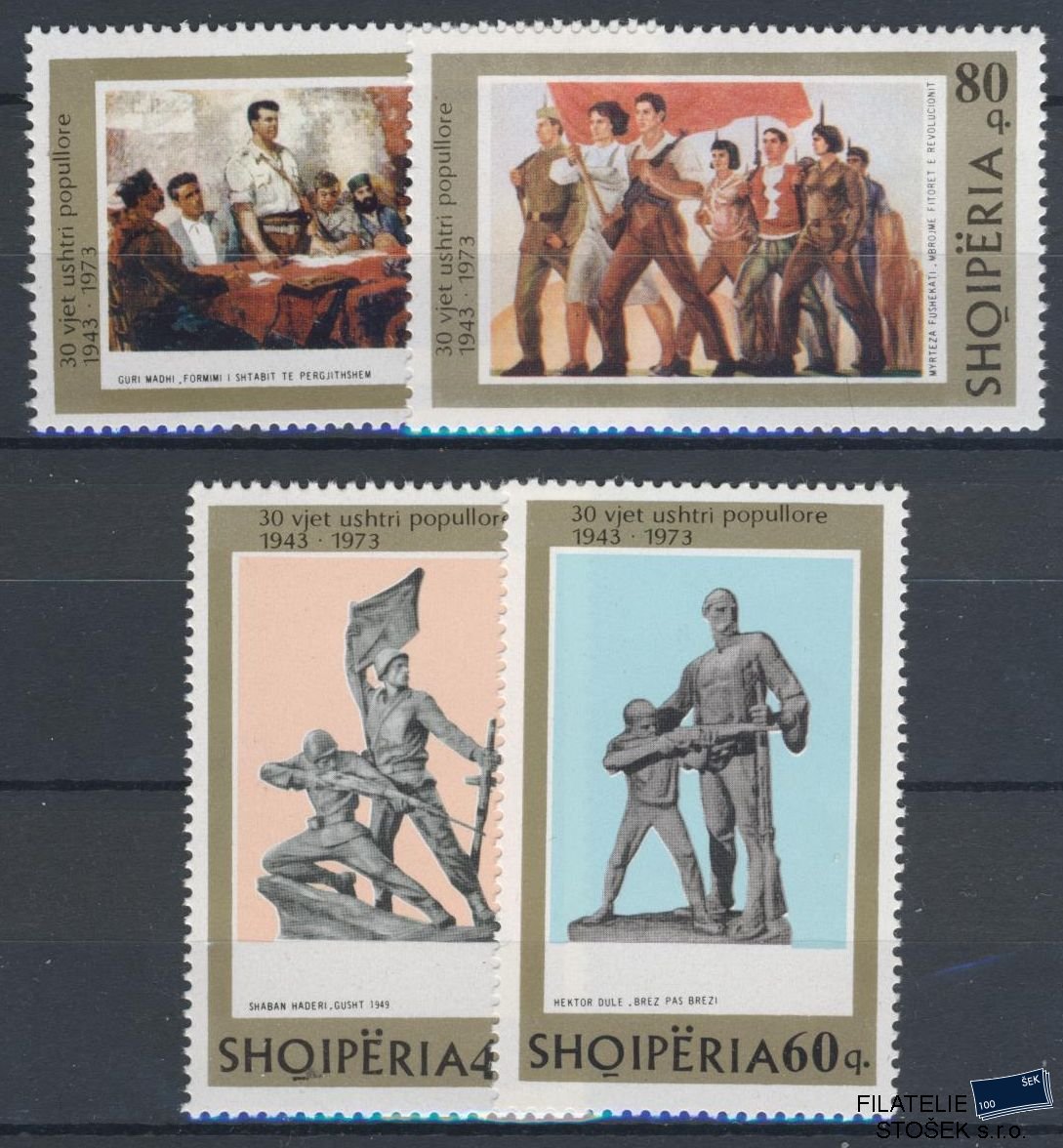 Albánie známky Mi 1630-3