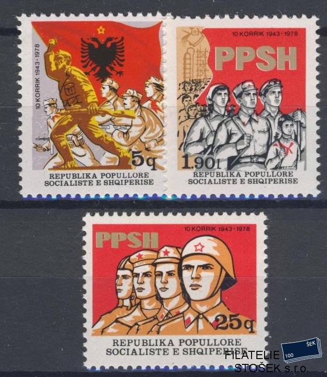 Albánie známky Mi 1970-2