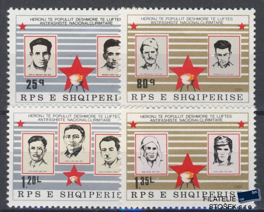 Albánie známky Mi 2087-90
