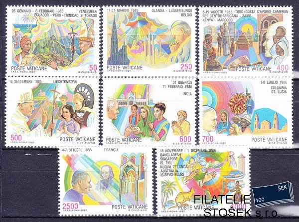 Vatikán známky Mi 926-33