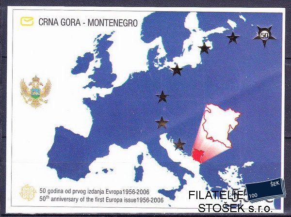 Černá Hora-Montenegro známky Mi Bl.2 B
