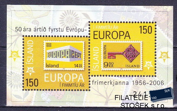 Island známky Mi 1115-6 (Bl.39)