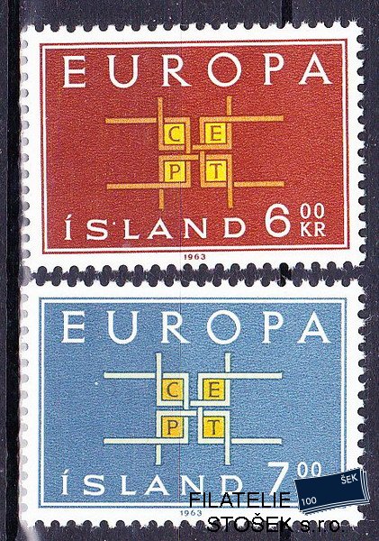 Island známky Mi 0373-4