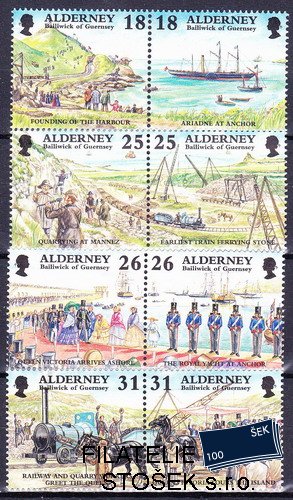 Alderney známky Mi 0108-15