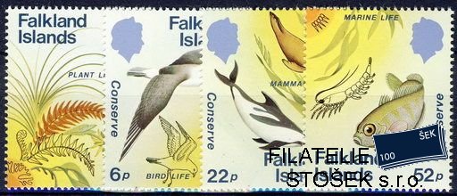 Falkland Isl. Mi 415-8+Bl.4
