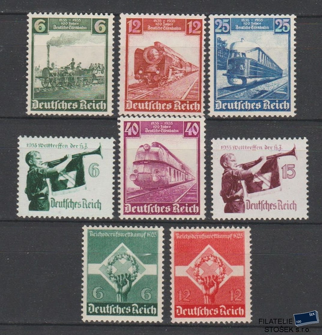 Deutsches Reich známky Mi Ex 580-85 -  Sestava