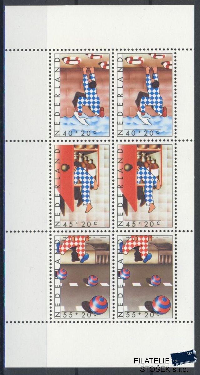 Holandsko známky Mi 1109-12 (Bl.17)