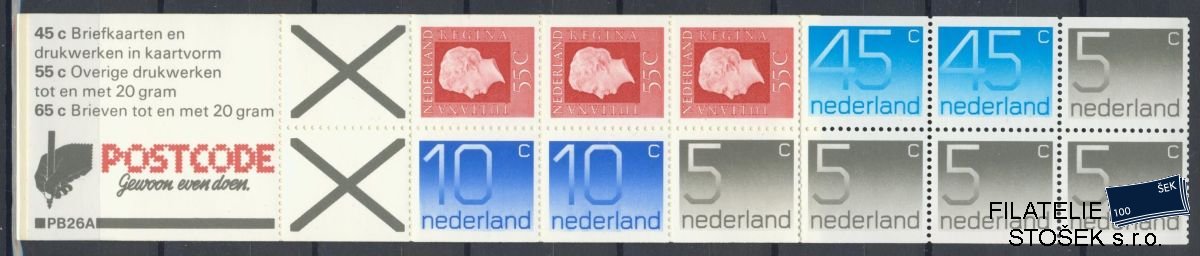 Holandsko známky Mi 1064-6+1069 MH 27