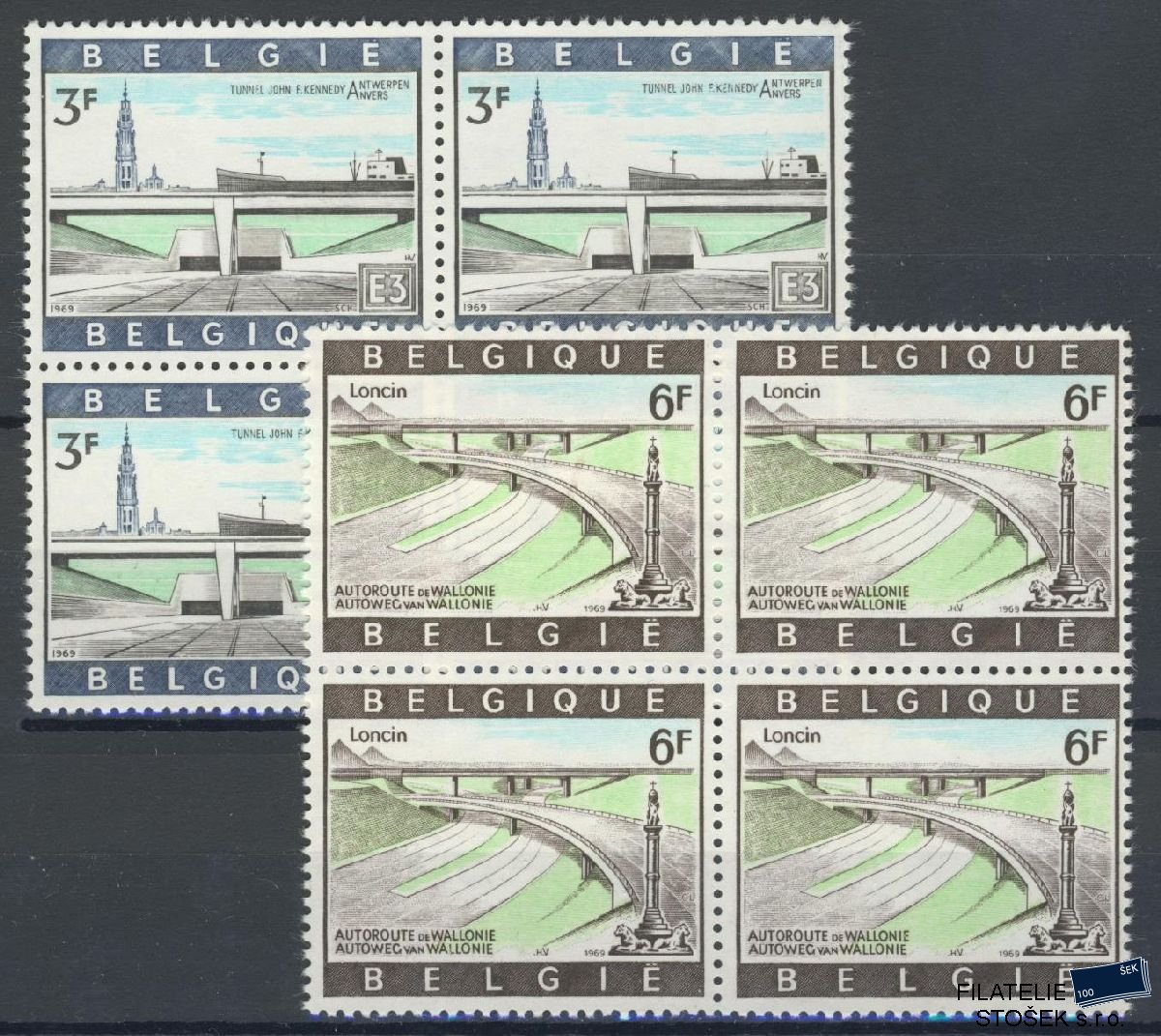 Belgie známky Mi 1570-71 4 Blok