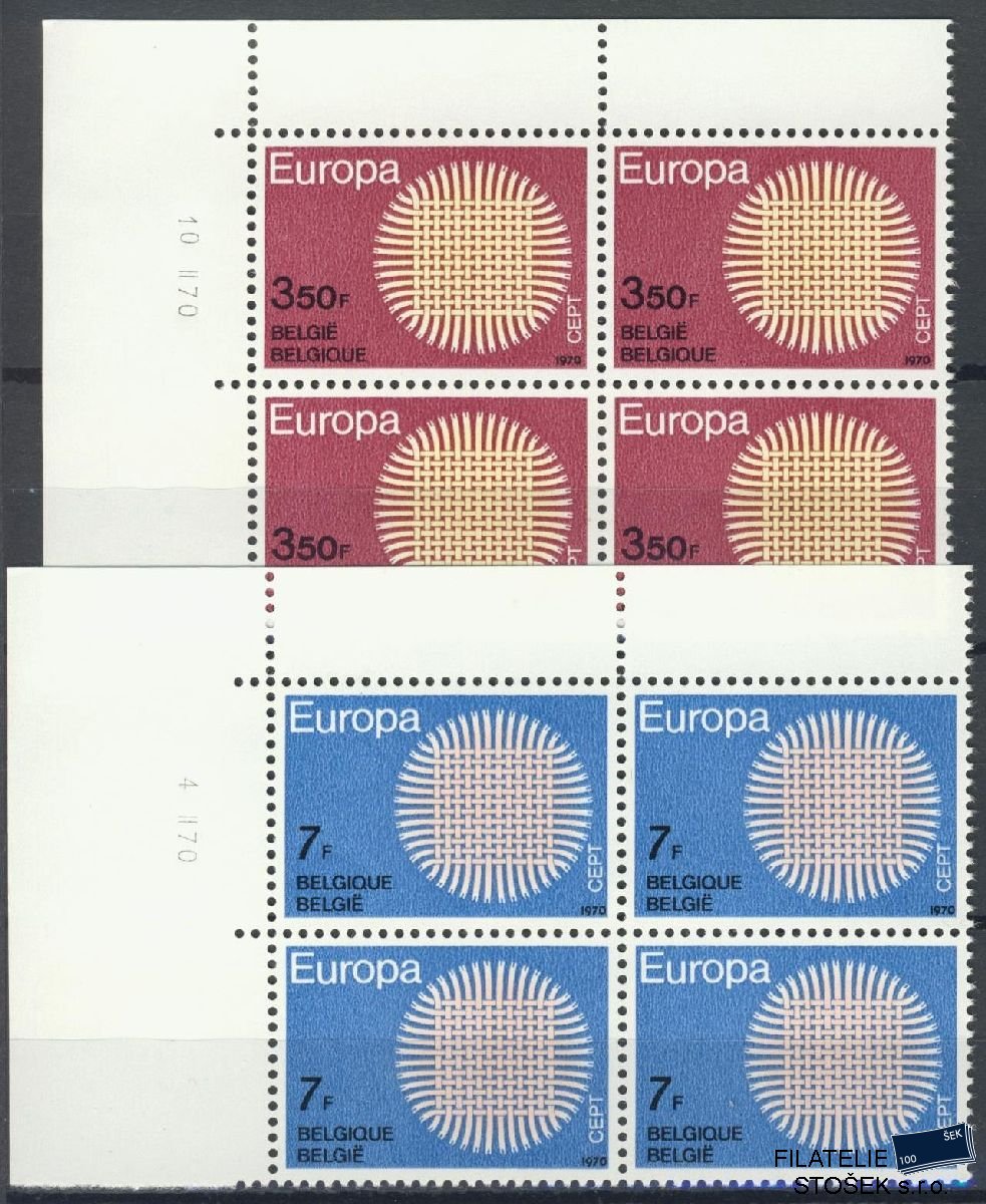 Belgie známky Mi 1587-88 4 Blok