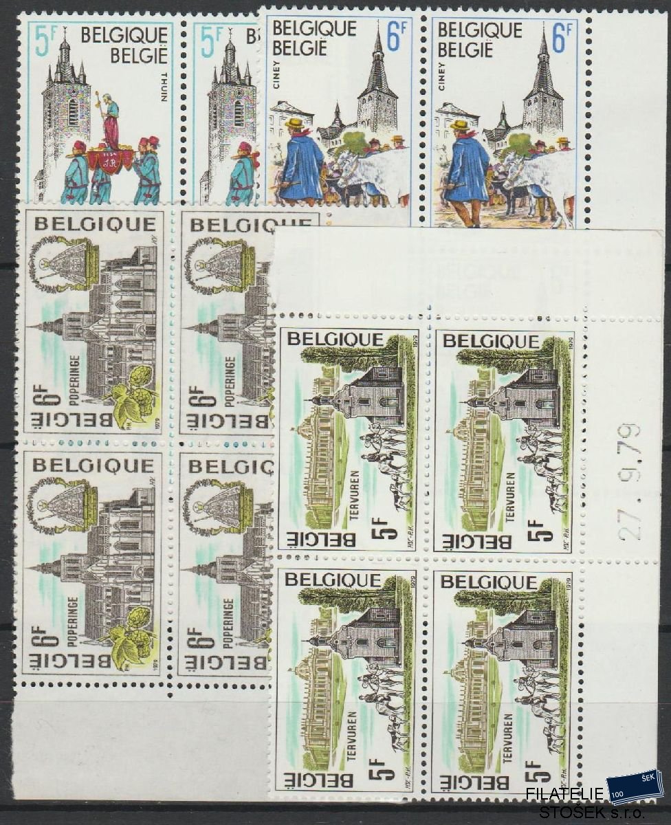 Belgie známky Mi 1998-2001 4 Blok