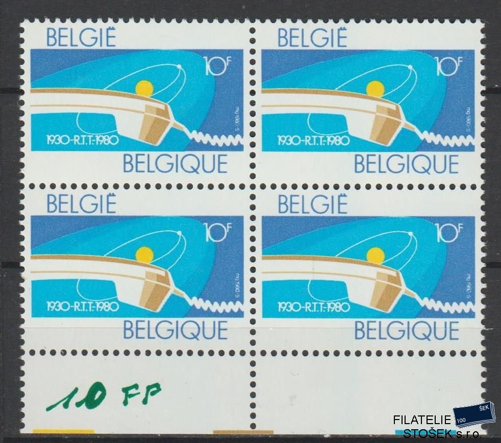 Belgie známky Mi 2020 4 BloK