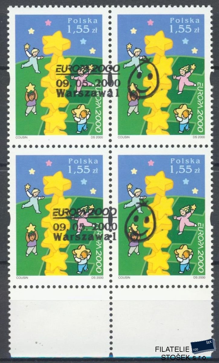 Polsko známky Mi 3829 Čtyřblok