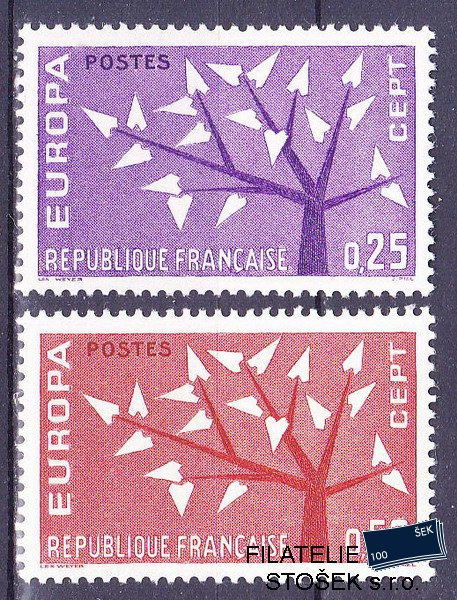 Francie známky Mi 1411-2
