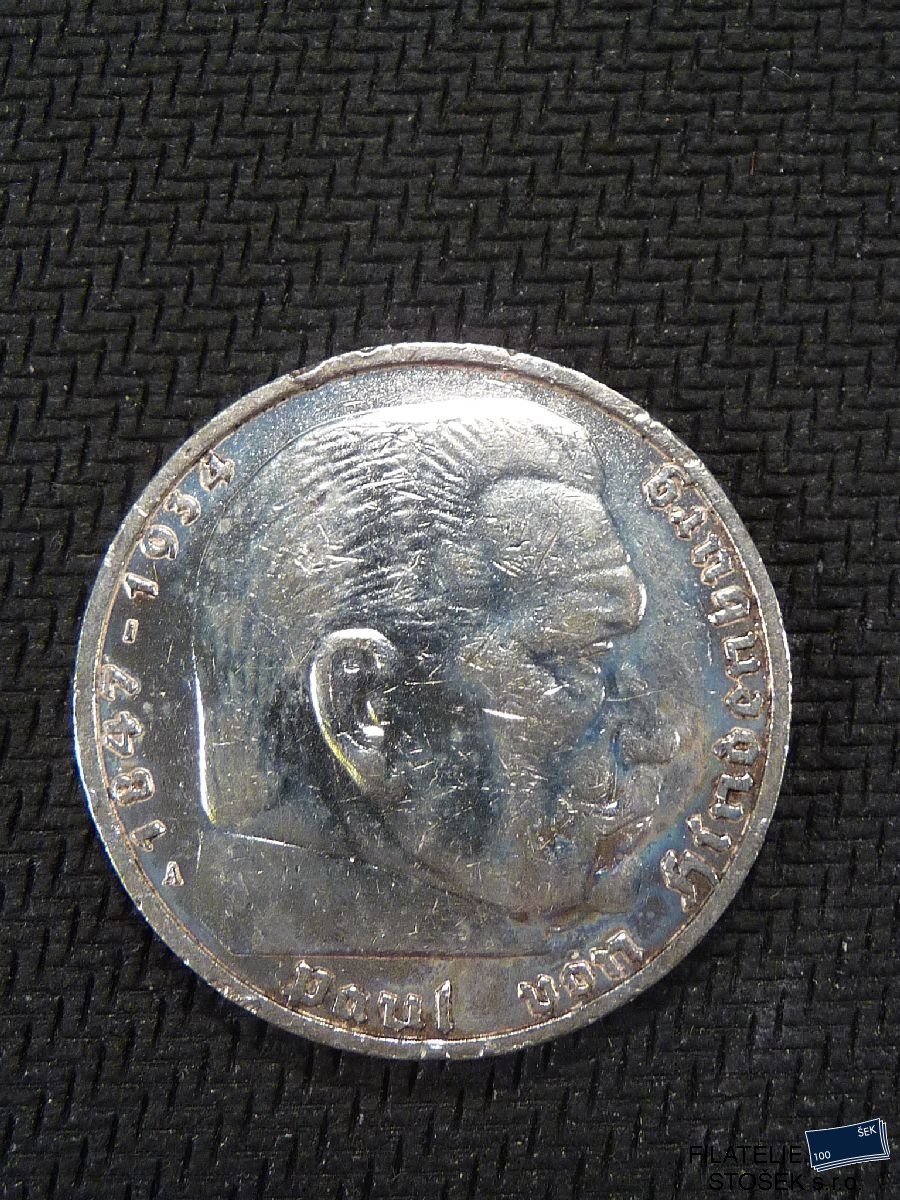 Deutsches Reich mince 5 Reichsmark - 1938 - A