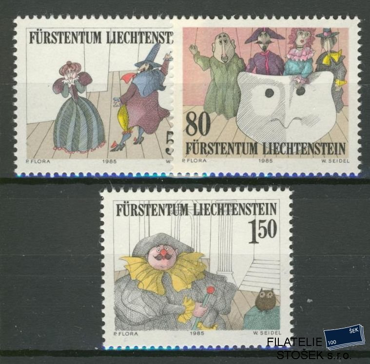 Liechtenstein známky Mi 887-9