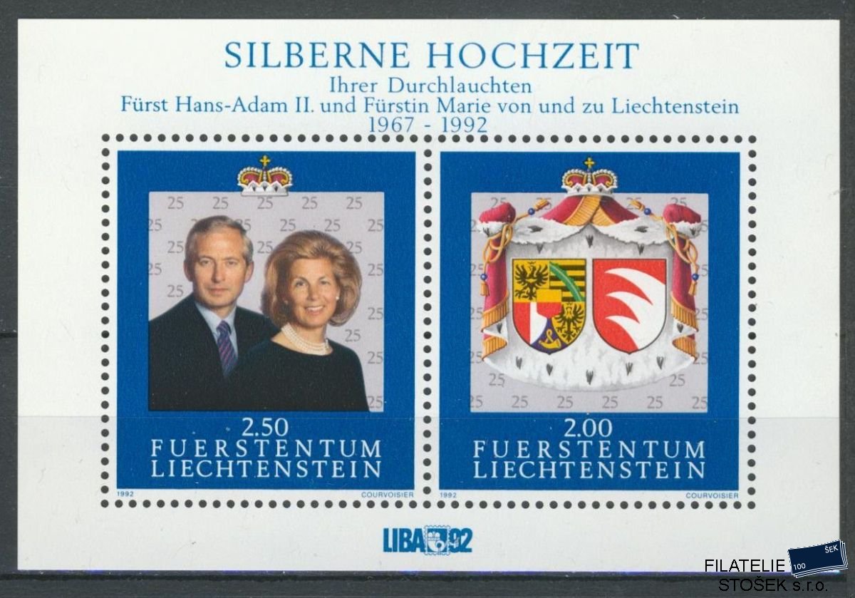 Liechtenstein známky Mi 1039-40 (Bl.14)