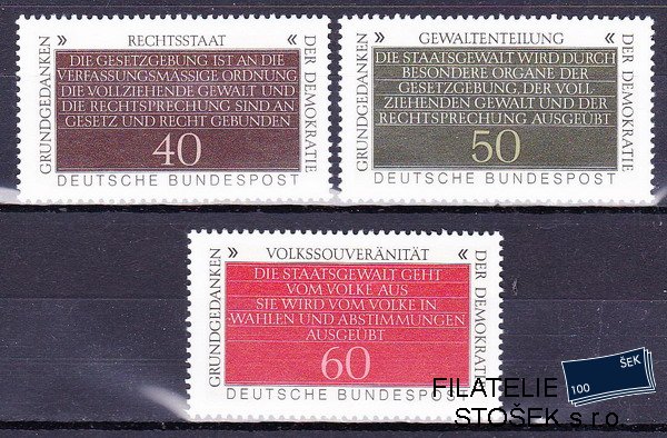 Bundes známky Mi 1105-7