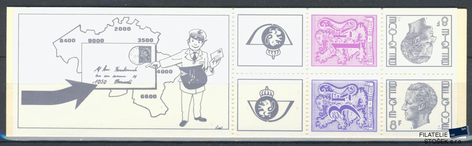 Belgie známky Mi 1952+1954+1956 MH 29