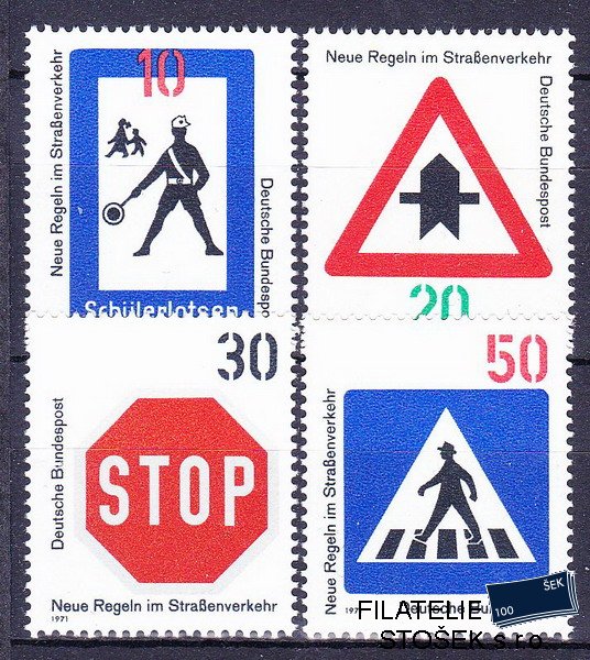Bundes známky Mi 665-8